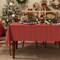 Christmas Checkered Tartan Rectangle Tablecloth - Red Buffalo Plaid Xmas Table Cloths, Stain Resistant Washable Table Cover for Dining/Parties/Holiday Decor, 54 x 80 Inch